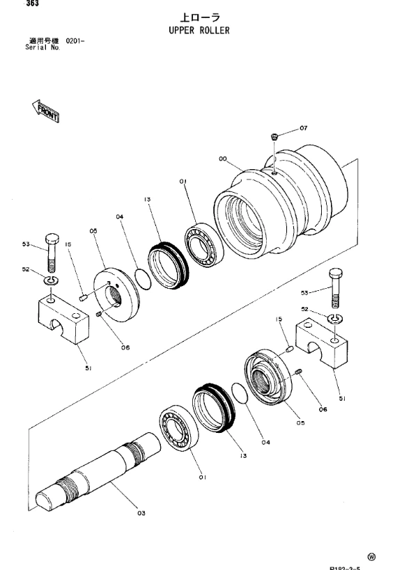EX 1900-6 TOP ROLLER